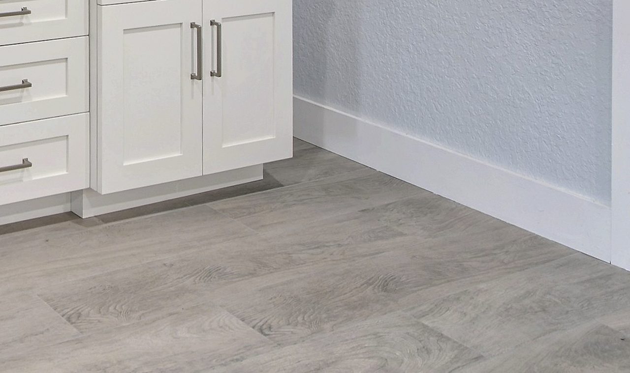 Hardwood plank flooring detail installed by Wolf in the Woods